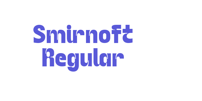 Smirnoft Regular Font Download