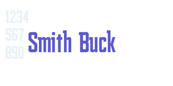 Smith Buck font free