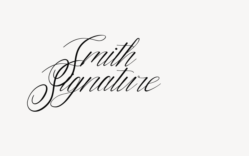 Smith Signature Font