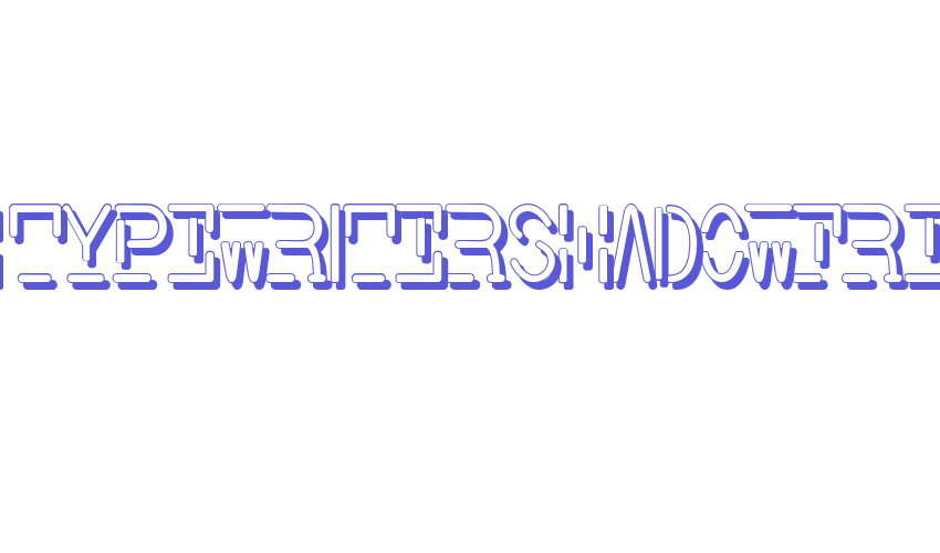 Smith-TypewriterShadowFree Font Download