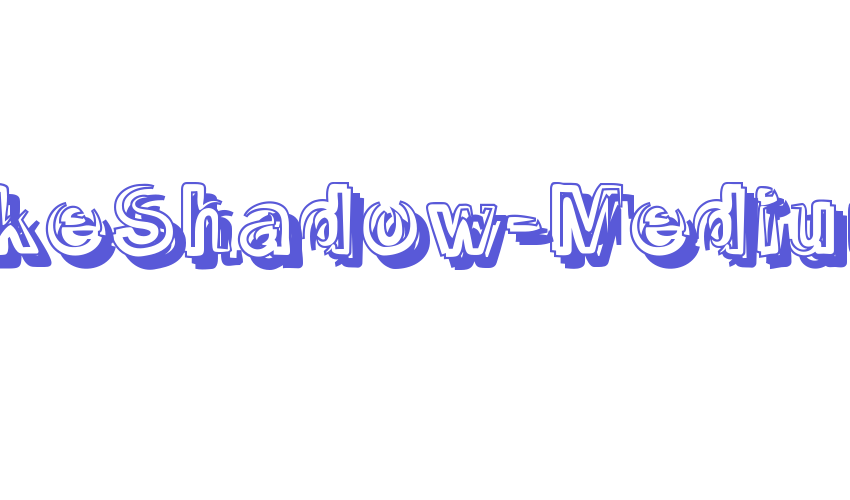 SmokeShadow-Medium Font