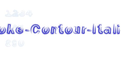 Smoke-Contour-Italic-font-download