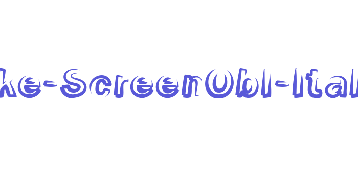 Smoke-ScreenObl-Italic Font Download