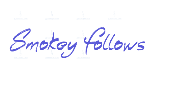 Smokey Follows font free