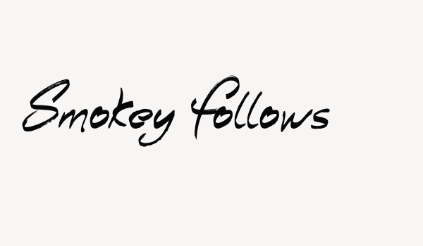 Smokey Follows Font