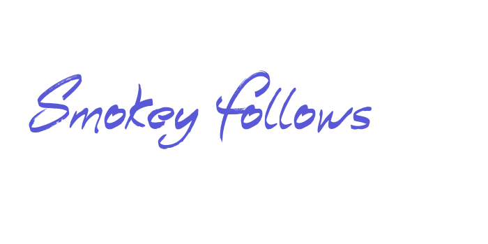 Smokey Follows Font Download