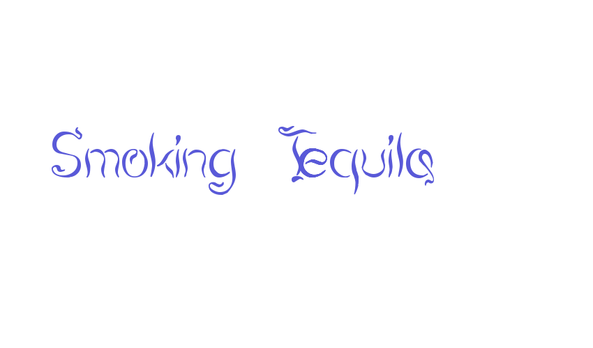 Smoking Tequila Font Download