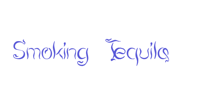 Smoking Tequila Font Download