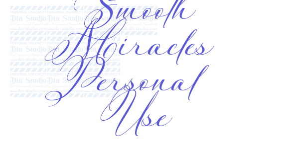 Smooth Miracles Personal Use font