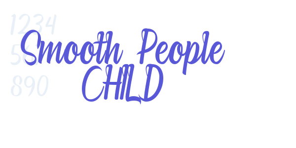 Smooth People CHILD font free