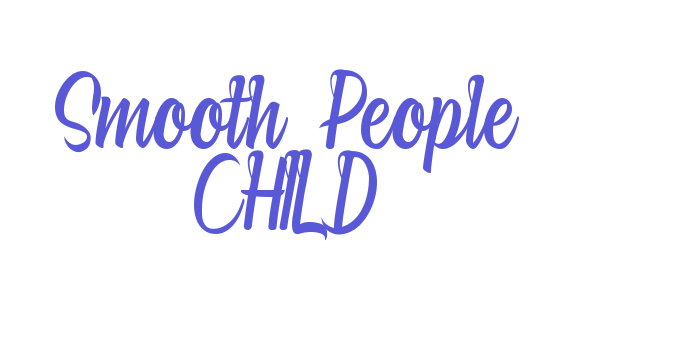 Smooth People CHILD Font Download