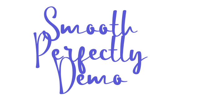 Smooth Perfectly Demo Font Download