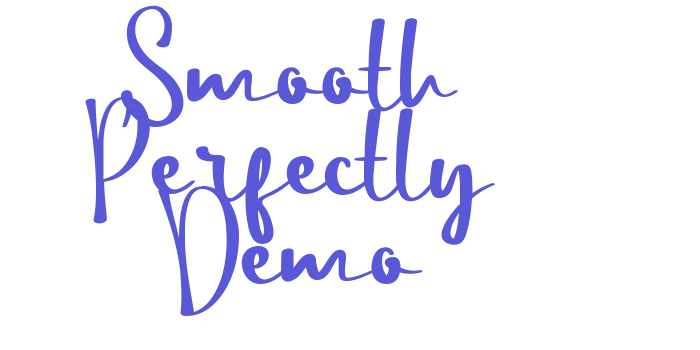 Smooth Perfectly Demo Font