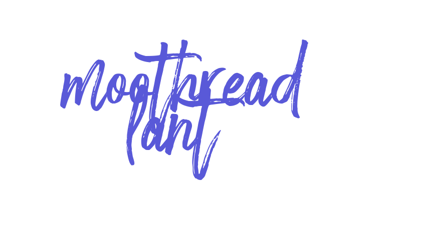 Smoothread Slant Font