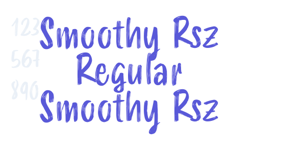 Smoothy Rsz Regular Smoothy Rsz font