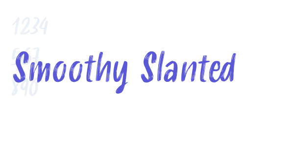 Smoothy Slanted font free