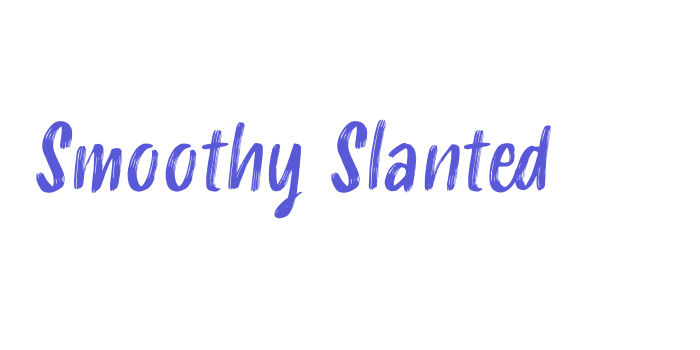 Smoothy Slanted Font Download