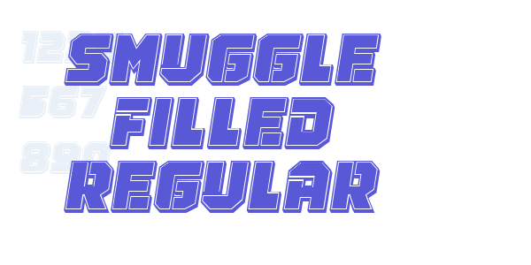 Smuggle Filled Regular font free