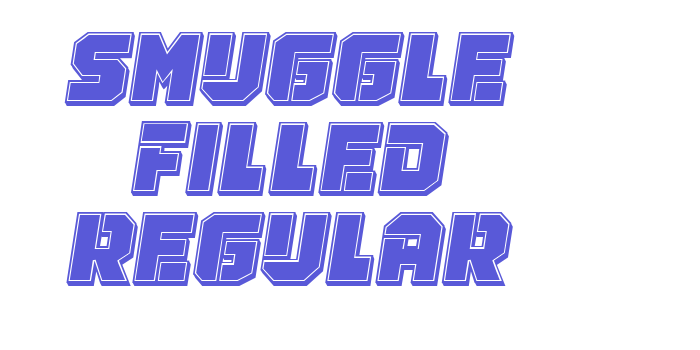 Smuggle Filled Regular Font