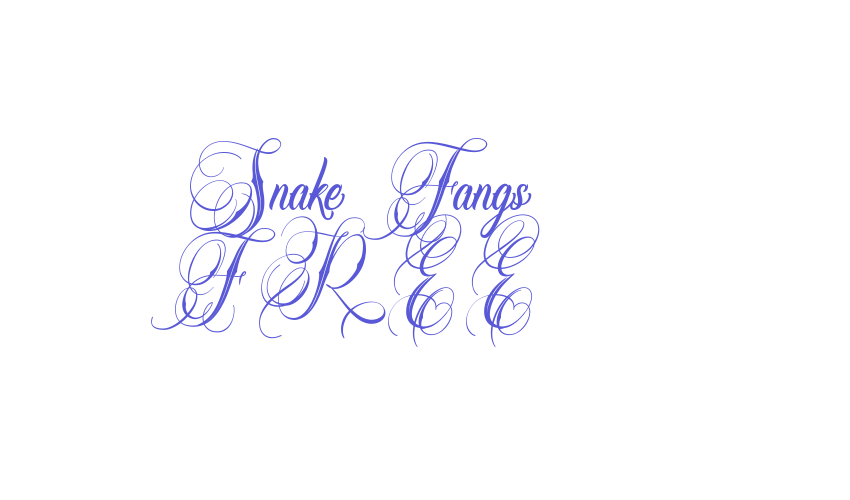 Snake Fangs FREE Font Download