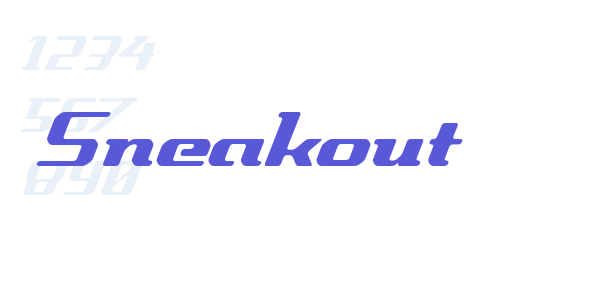 Sneakout font free