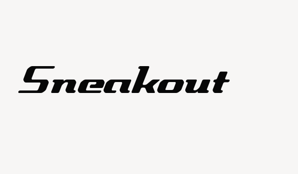 Sneakout Font