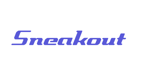 Sneakout Font Download