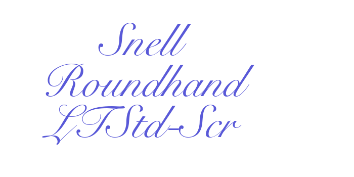 Snell Roundhand LTStd-Scr Font Download