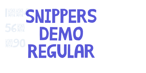 Snippers DEMO Regular font