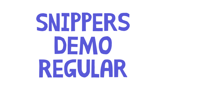 Snippers DEMO Regular Font Download