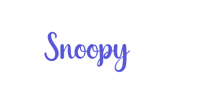 Snoopy Font