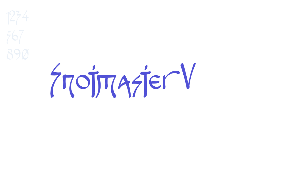 Snotmaster V-font-download