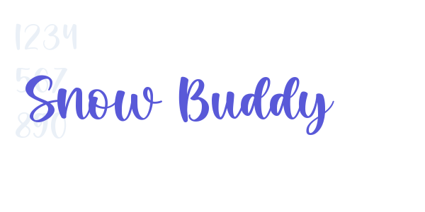 Snow Buddy font free