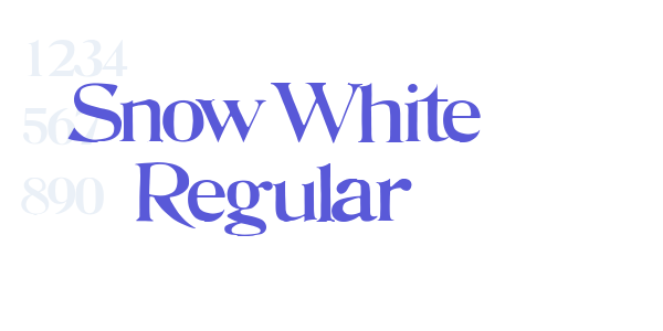 Snow White Regular font free