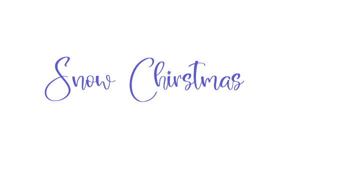 Snow Chirstmas Font