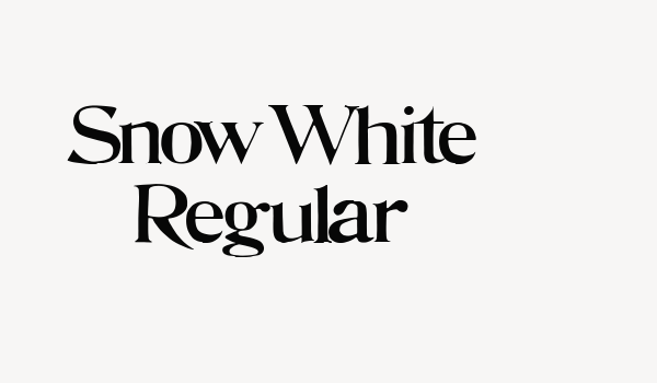 Snow White Regular Font