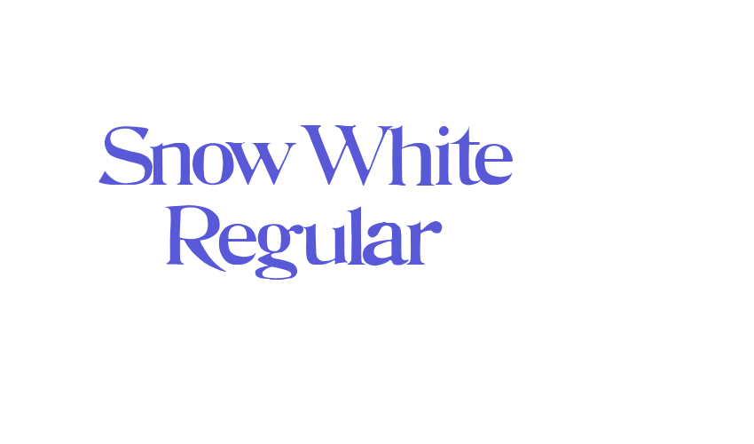 Snow White Regular Font Download