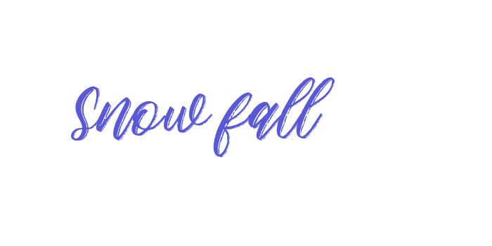 Snow fall Font Download