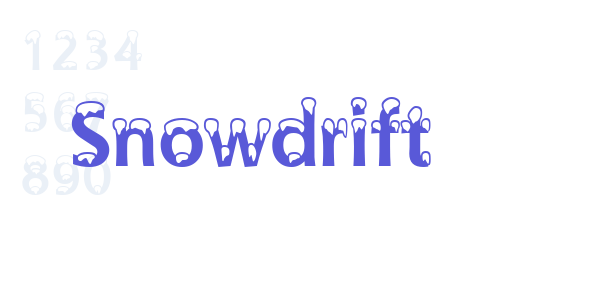 Snowdrift font free