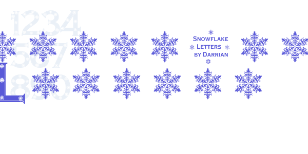 Snowflake Letters font free