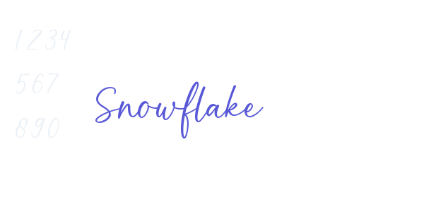 Snowflake font free