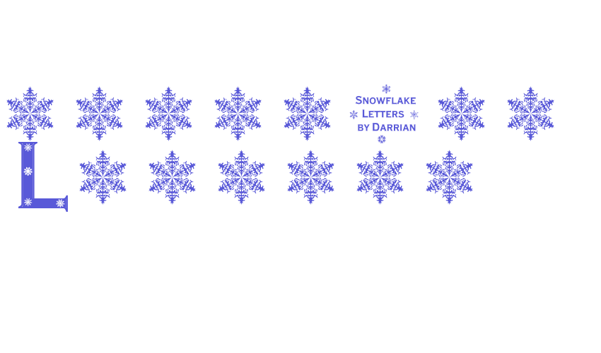 Snowflake Letters Font Download