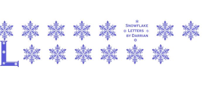 Snowflake Letters Font Download