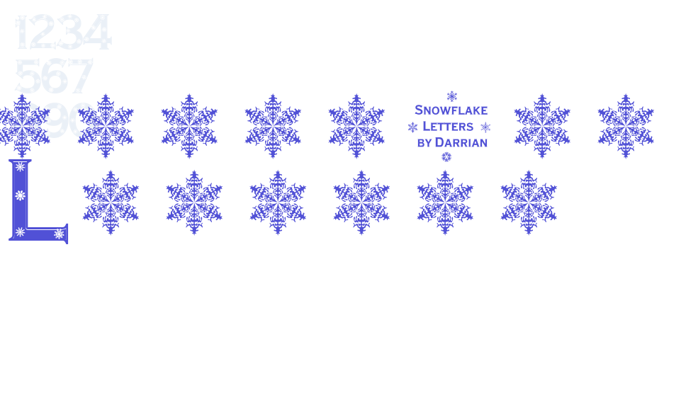 Snowflake Letters-font-download