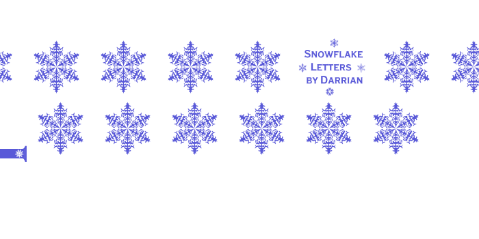 Snowflake Letters Font