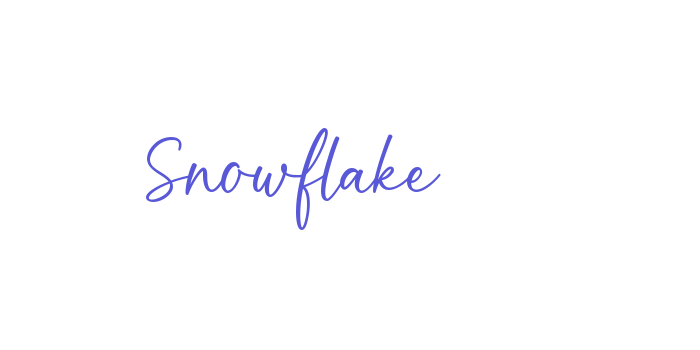 Snowflake Font