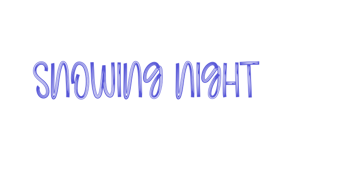 Snowing Night Font