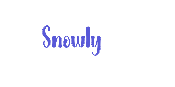 Snowly Font