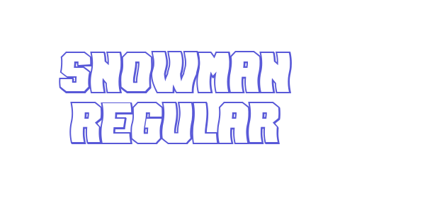 Snowman Regular font free