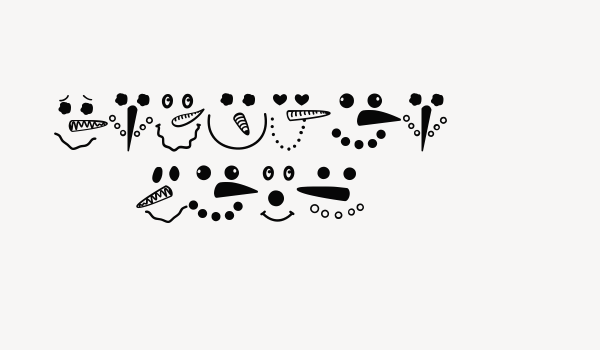 Snowman Face Font